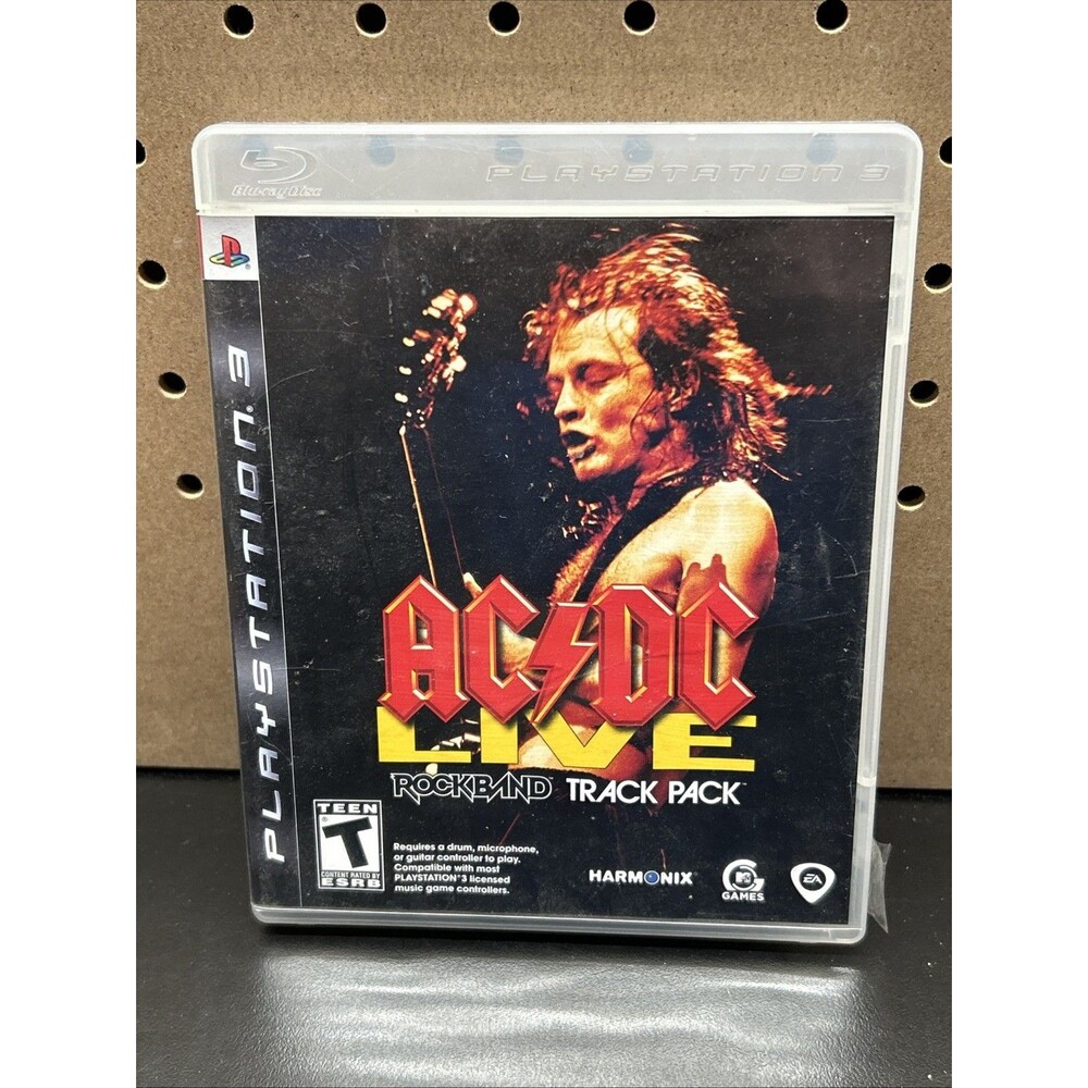PS3 AC/DC Live: Rock Band Track Pack (Sony PlayStation 3, 2008) CIB Complete